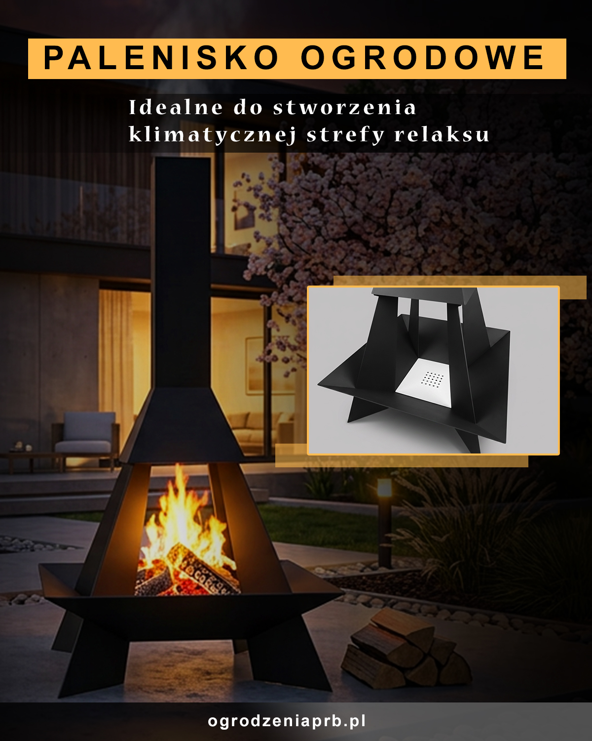 Read more about the article Nowoczesne Palenisko Ogrodowe w industrialnym stylu